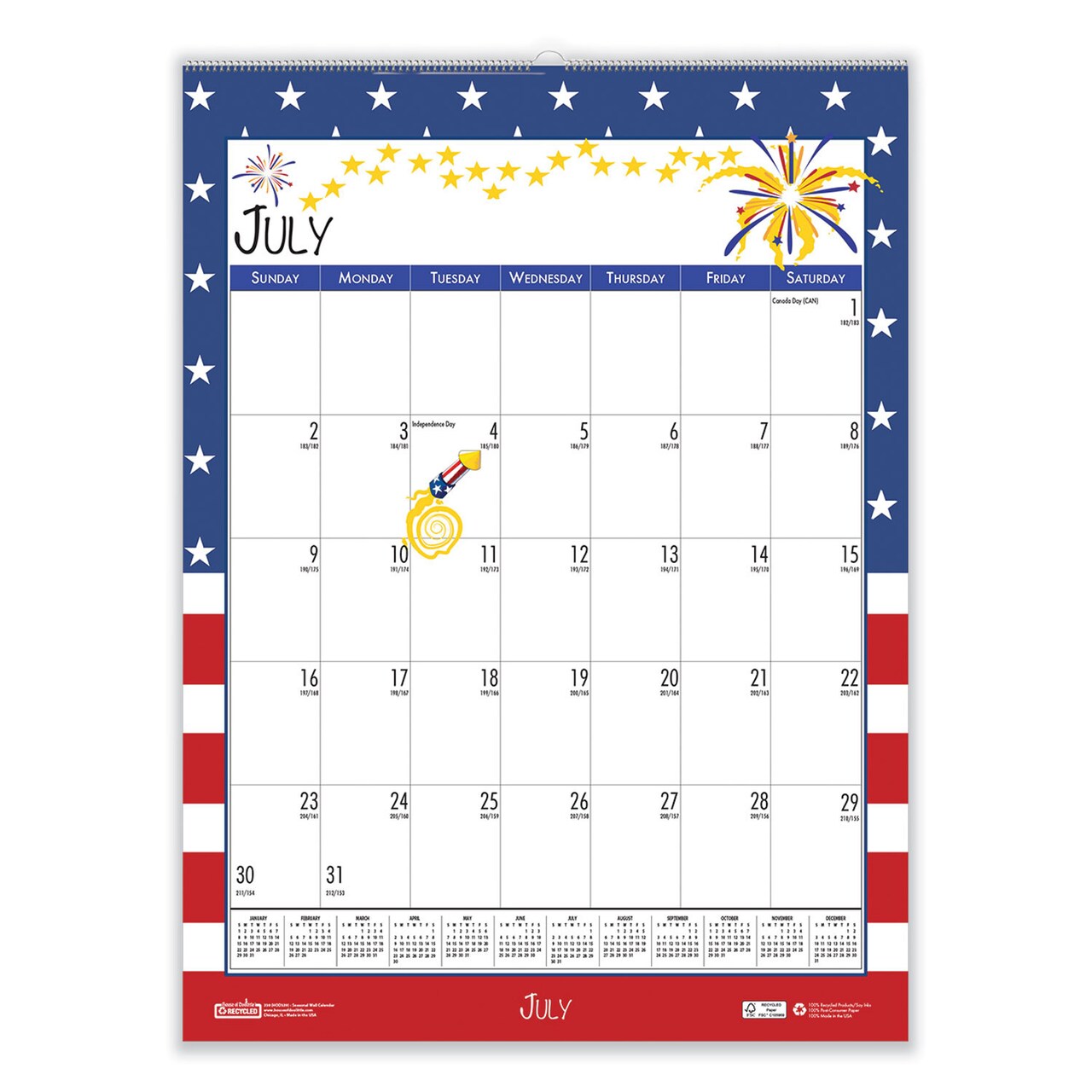 House Of Doolittle Recycled Seasonal Wall Calendar, Illustrated Seasons Artwork, 12 x 16.5, 12-Month (July to June): 2023 to 2024 | Michaels House of doolittle recycled seasonal wall calendar, illustrated seasons artwork, 12 x 16.5, 12-month (july to june): 2023 to 2024 | michaels